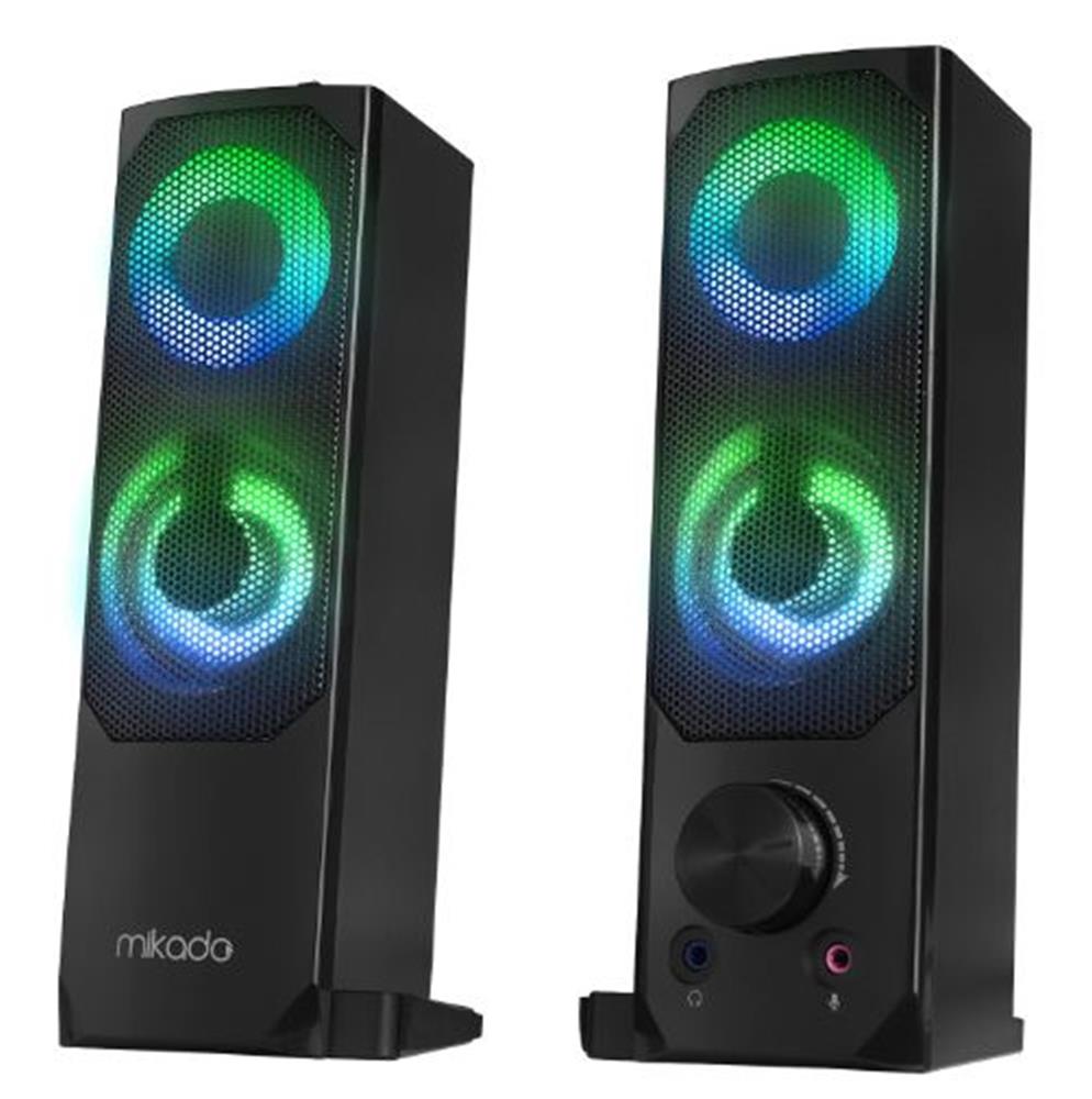 Mikado MD-S102 2.0 3Wx2CH RGB Ledli Siyah USB Soundbar Speaker Hoparlör - görsel 2