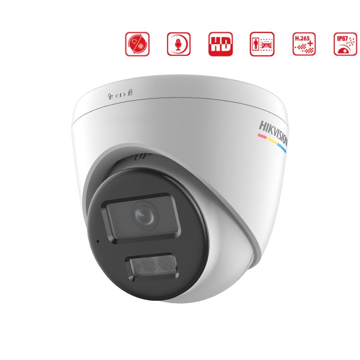 Hikvision DS-2CD1327G2H-LIUF 2MP 2.8mm 30mt IR ColorVu Dome IP Kamera