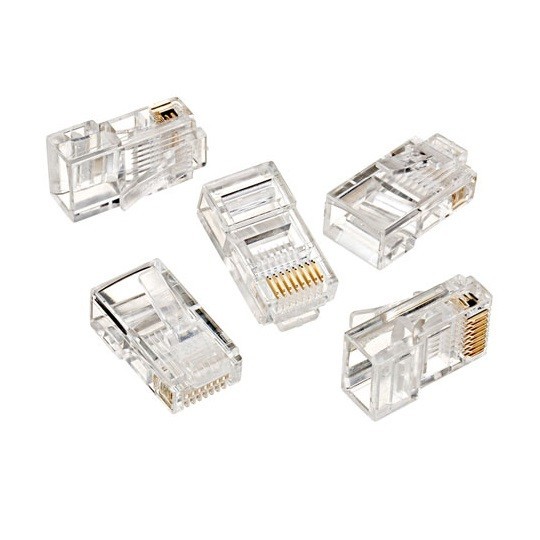 Rj-45 100'lük Şeffaf Jack - Yeni Nesil