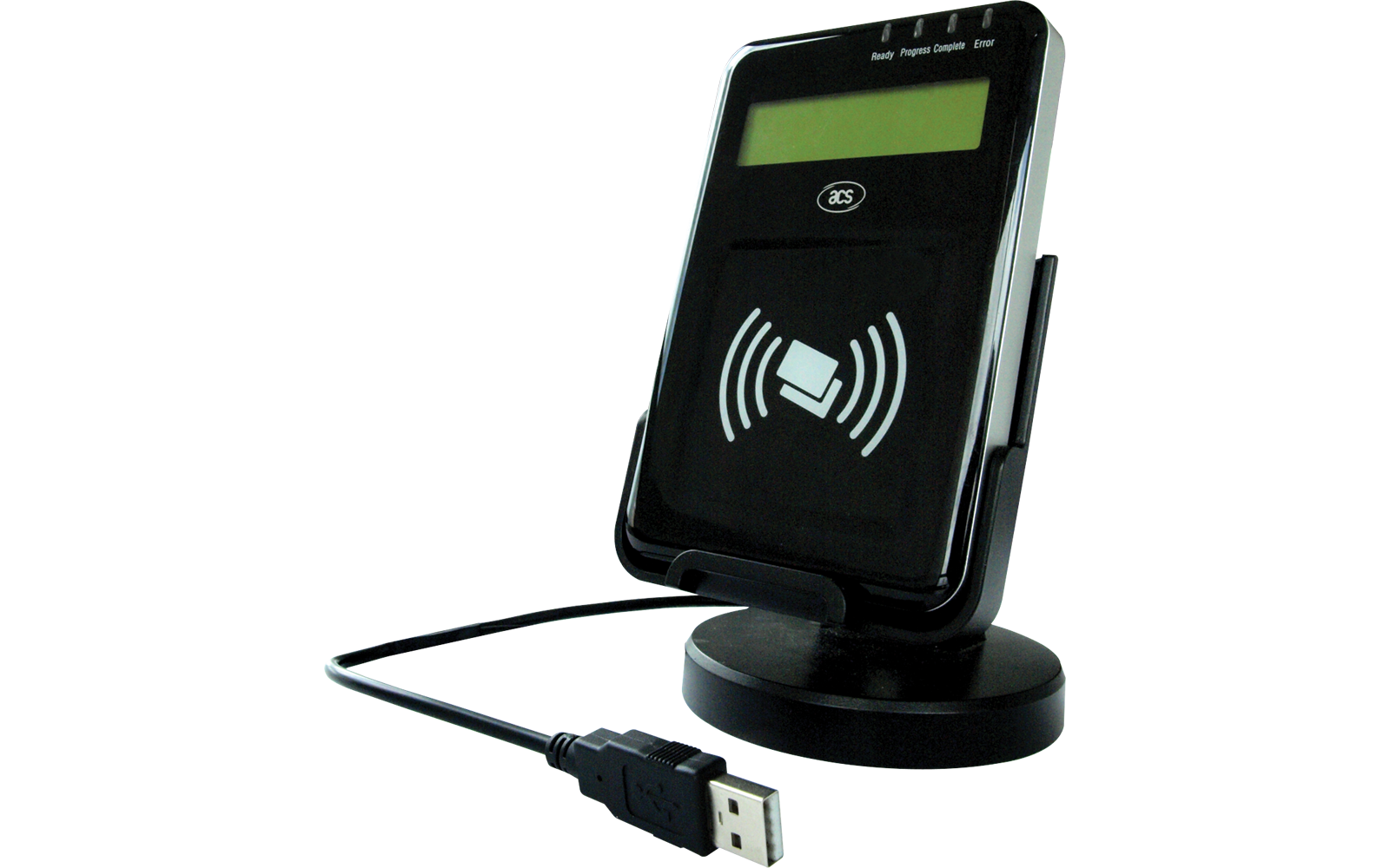 ACS ACR1222L-D1 Temassız Akıllı Kart Okuyucu/Kodlayıcı LCD, Sam, USB Type A - küçük görsel 1