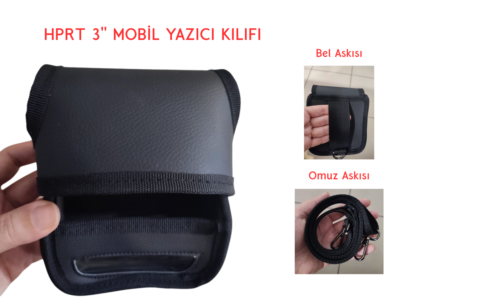 HPRT HM-A300E Yazıcı Kılıfı (Bel ve Omuz Tipi)