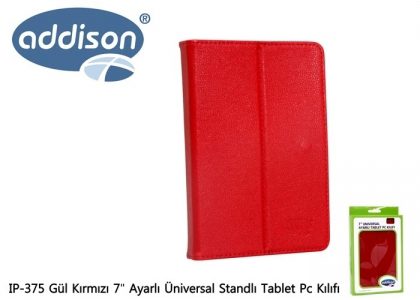 ADDISON IP-375 KIRMIZI 7'' ÜNİVERSAL STANDLI TABLET PC KILIFI