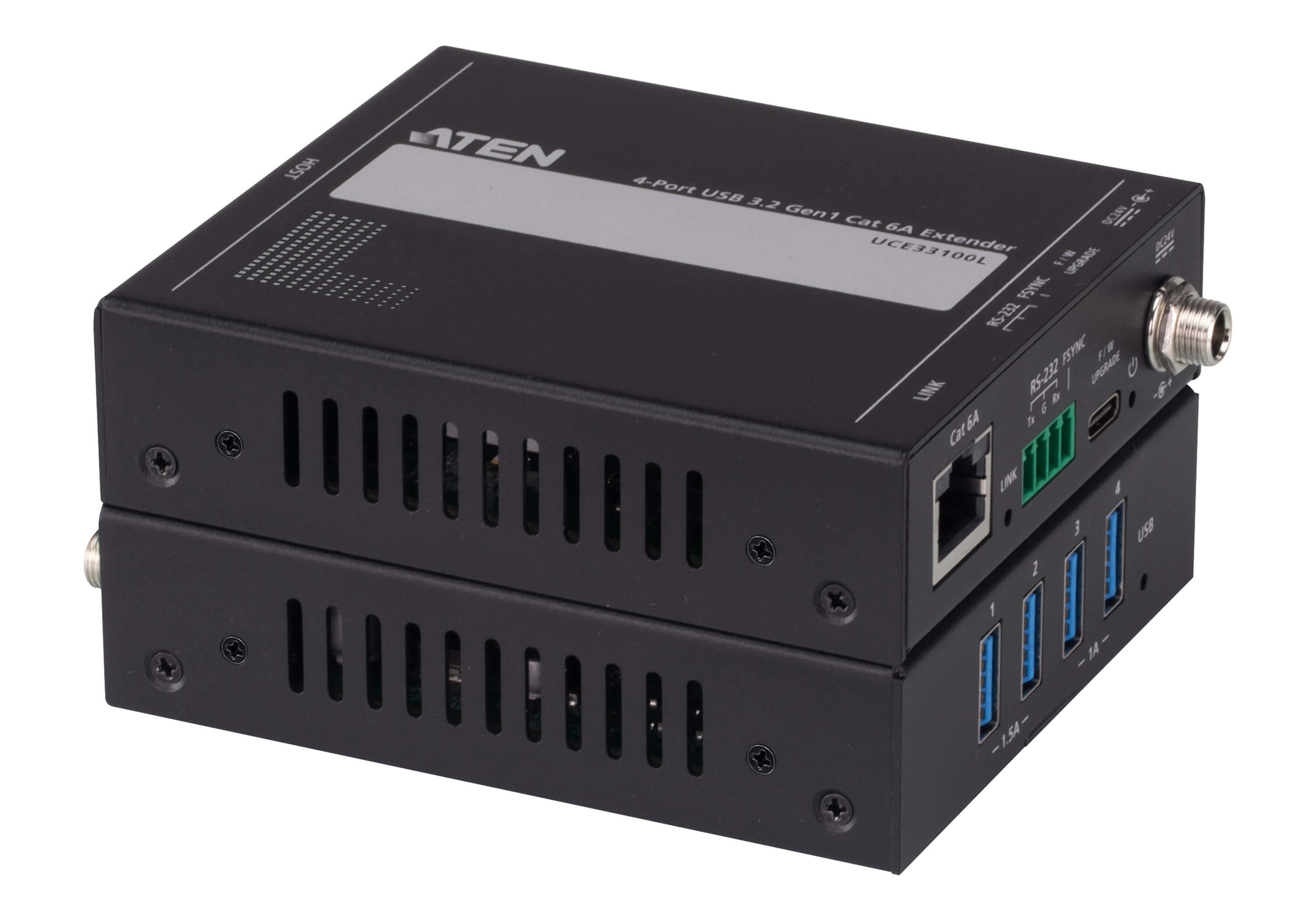 Aten UCE32100 4-port USB 2.0 CAT 5 Sinyal Uzatma Cihazı - görsel 2
