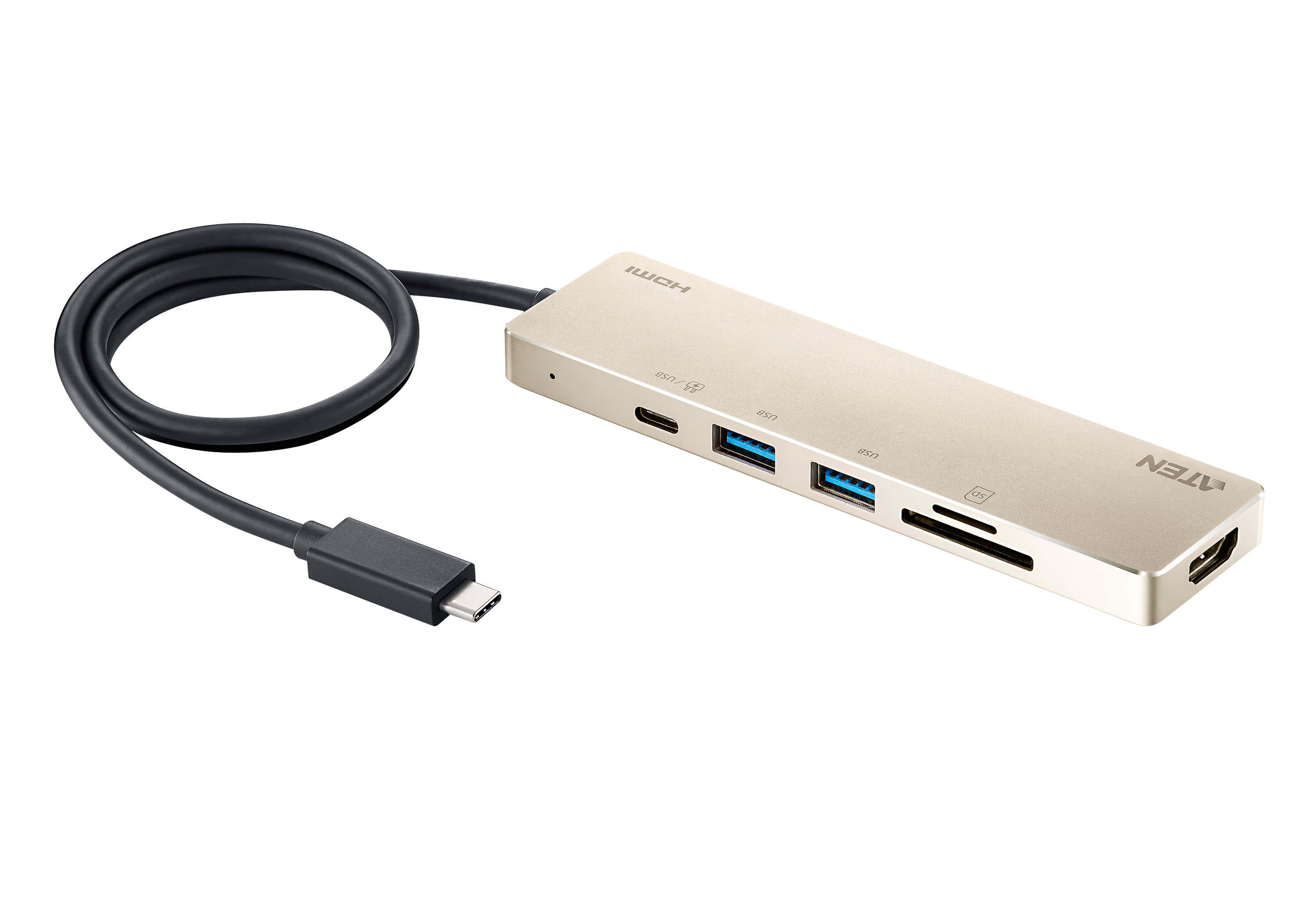 Aten UH3239 USB-C Multiport Mini Dock with Power Pass-Through - görsel 2