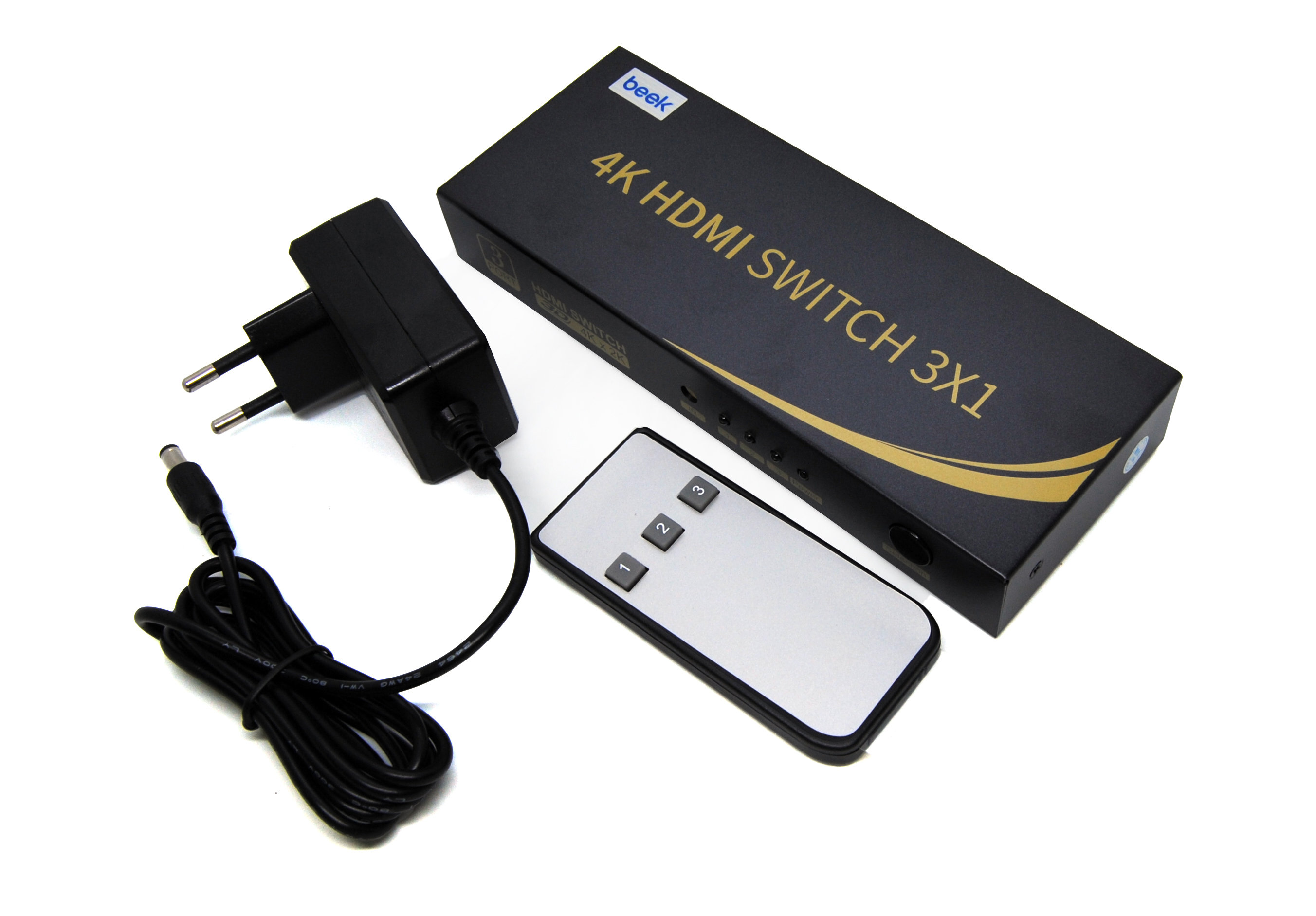 BEEK BS-VSW-HD31UH 3 Port Ultra HD 4K HDMI Switch - görsel 4