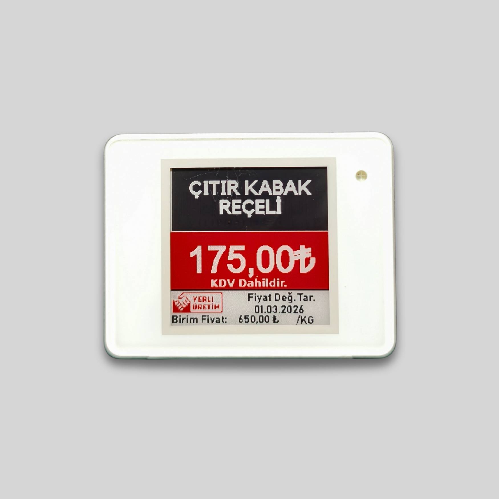 1.54 İnç ELEKTRONİK RAF ETİKETİ (BWRY) - görsel 2
