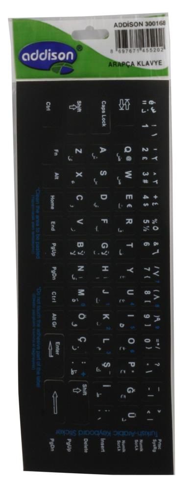 Addison 300168 Arapça q Klavye Stıker