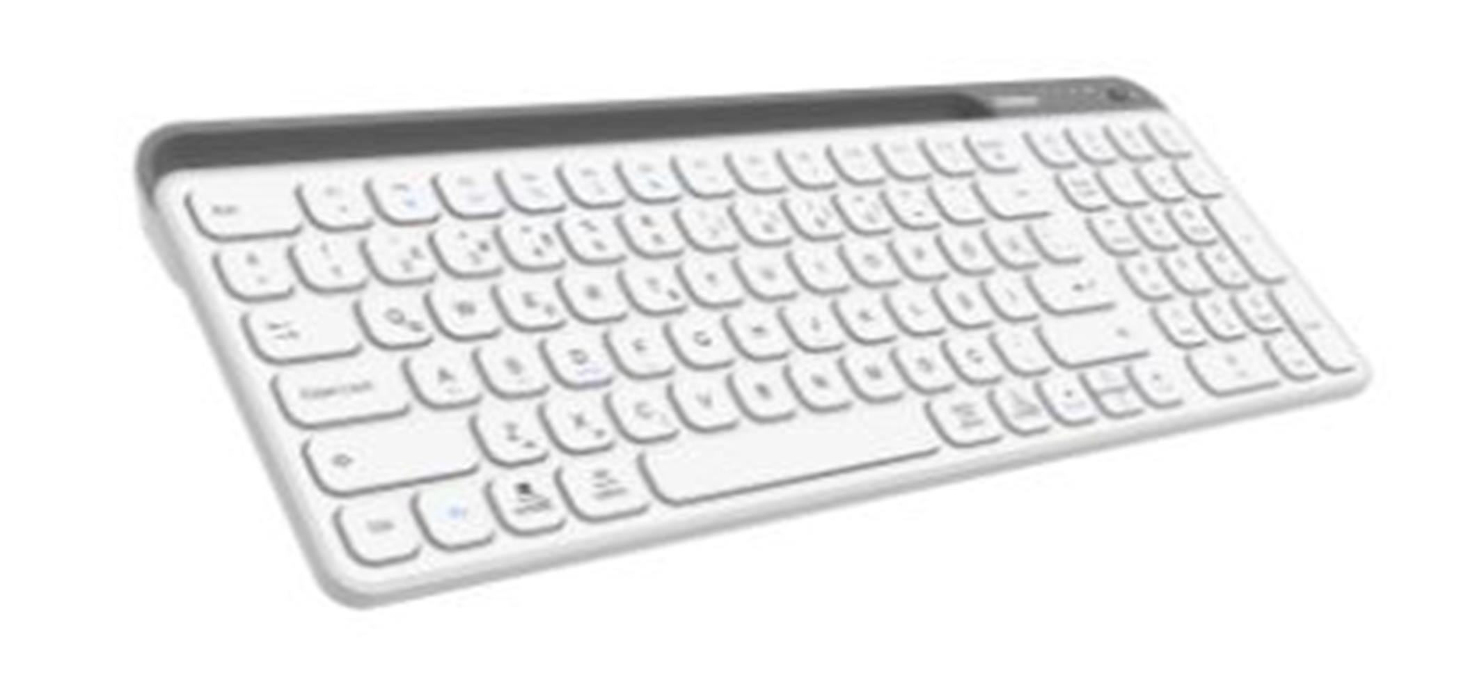 Everest KB-BT90 Beyaz/Gri Bluetooth+ 2.4Ghz Q Mac/Win/Android/Ios Uyumlu Kablosuz klavye