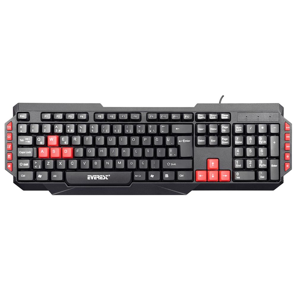 Everest KB-G7 ARMOR Siyah USB Q Gaming Oyuncu Klavyesi - görsel 2