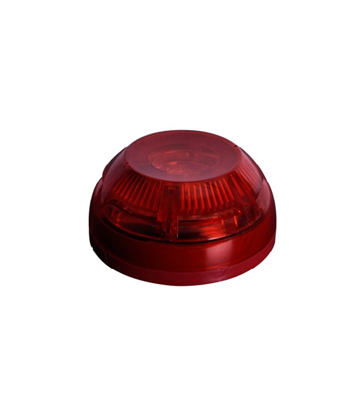 TFS-3192R KONVANSİYONEL FLAŞÖRLÜ YANGIN ALARM SİRENİ, KIRMIZI (EN-54 SERTİFİKALI)
