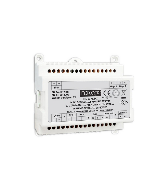 ML-1390 MAXLOGİC ADRESLİ SİSTEM KISA DEVRE İZOLATÖR MODÜLÜ