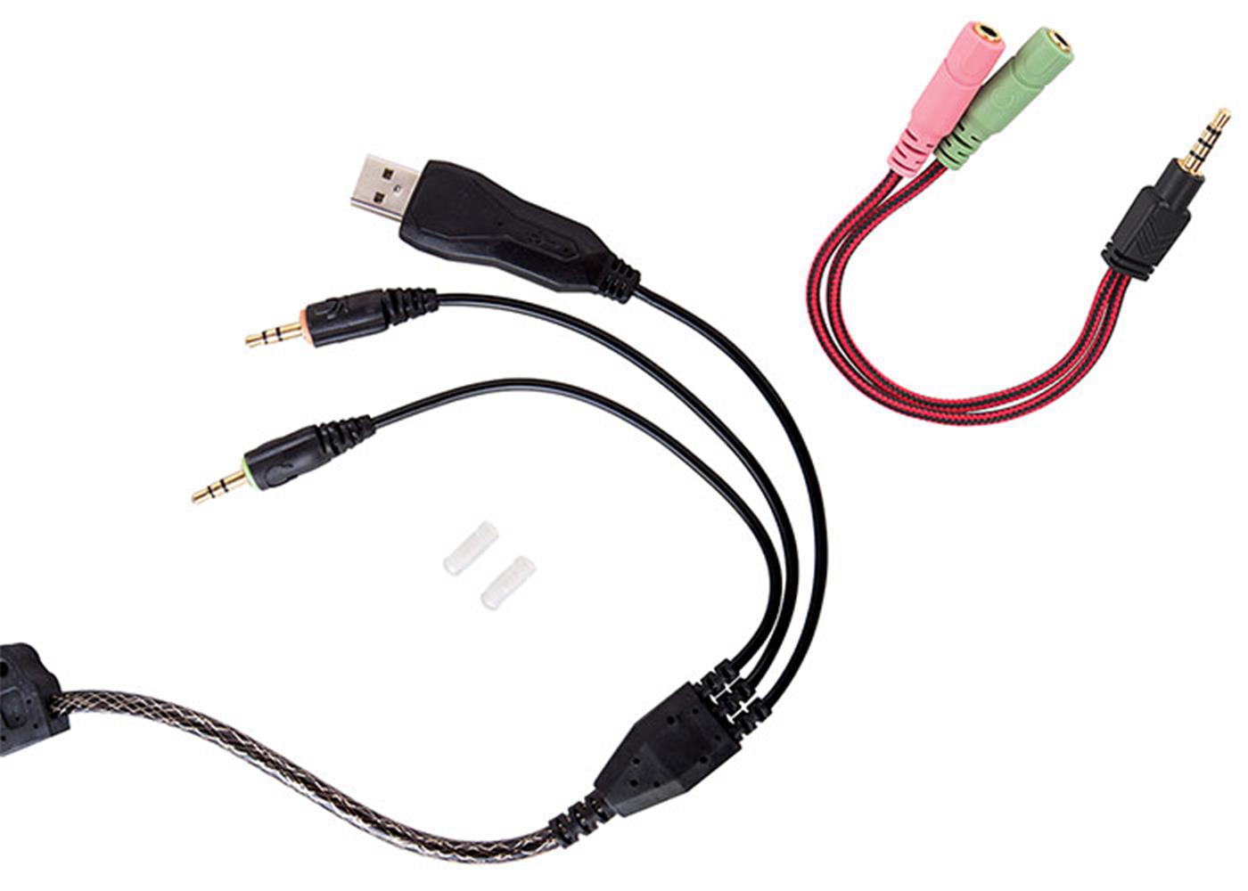 Rampage SN-R5 X-CORE Siyah/kırmızı Oyuncu Mikrofonlu Kulaklık Usb