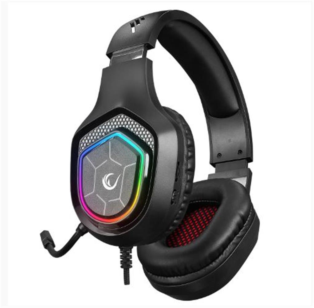 Rampage RM-K90 VECTOR Siyah RGB Led Type-C Gaming Mikrofonlu Oyuncu Kulaklığı - görsel 2
