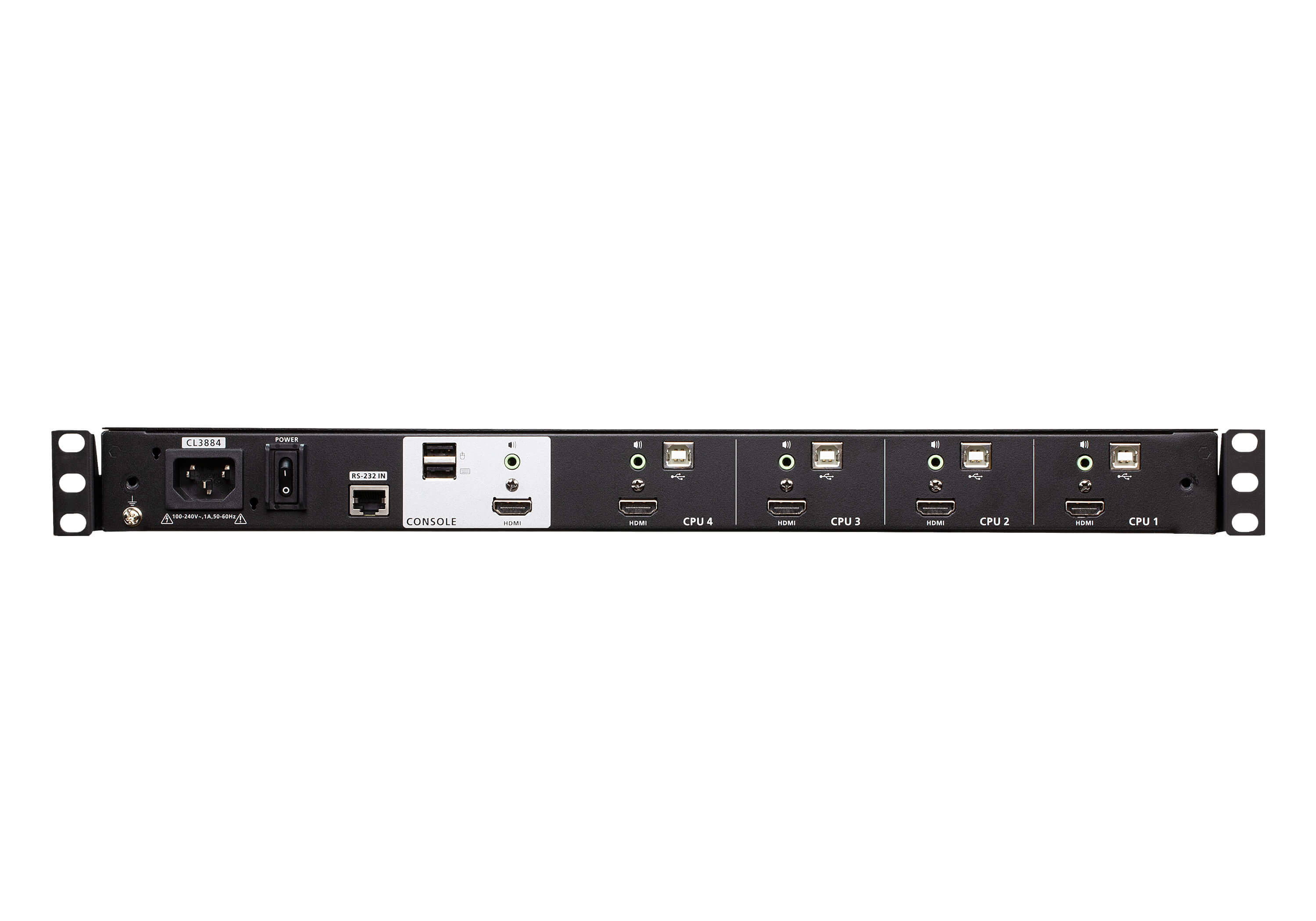 Aten CL3884NWT Türkçe Klavyeli LCD KVM Switch - görsel 4