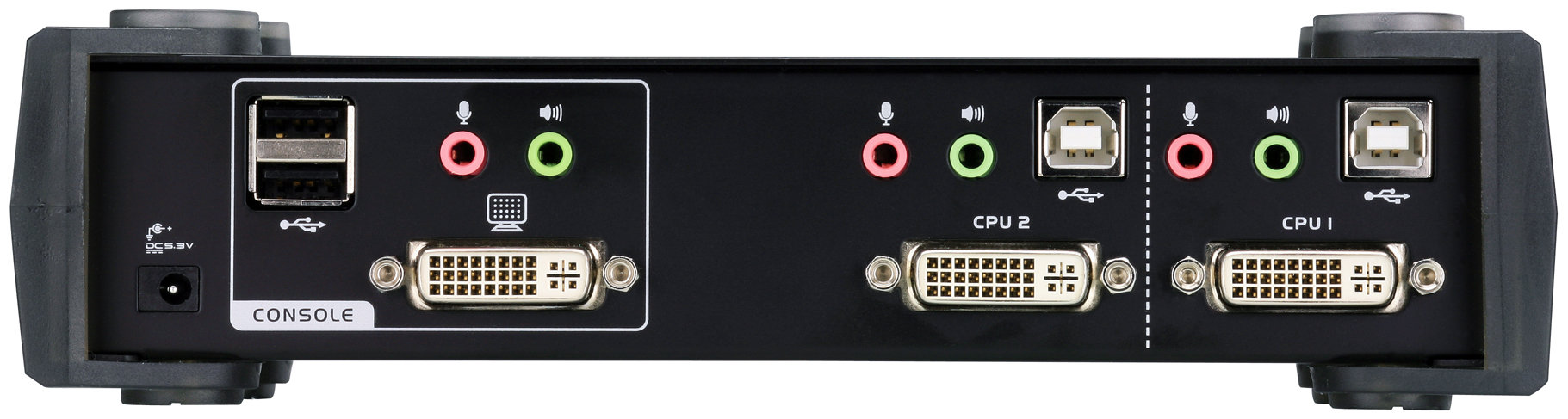 Aten CS1762A 2 port'lu USB 2.0 DVI KVMP Switch + 2 port'lu USB Hub - görsel 2