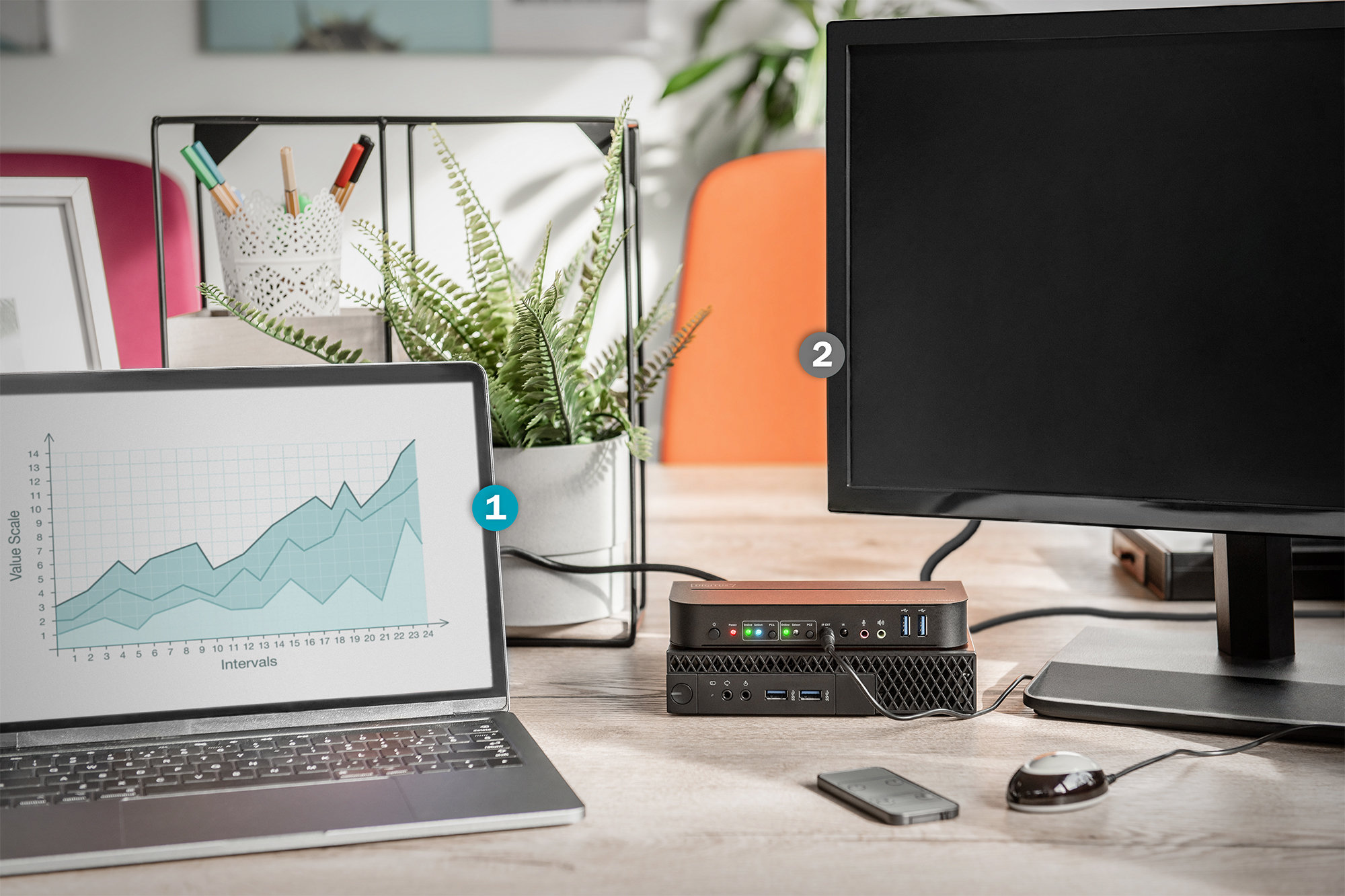 Digitus DS-12850 2 Port USB 3.0 DisplayPort KVM Switch - görsel 7