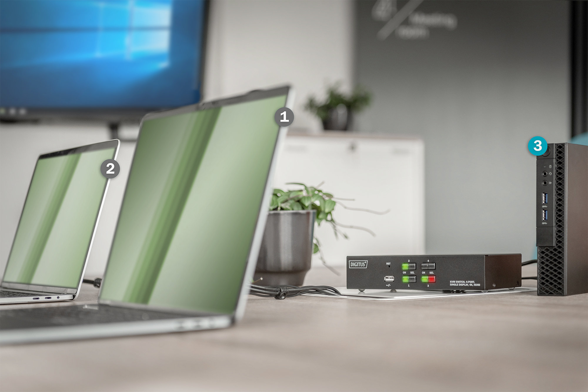Digitus DS-12880 KVM Periferi Switch - görsel 5