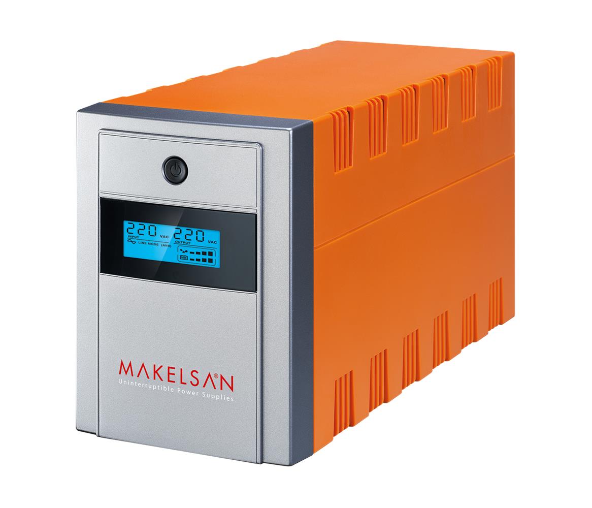 Makelsan Lion 2200 VA Line Interactive Ups 2*9Ah Akü - görsel 2