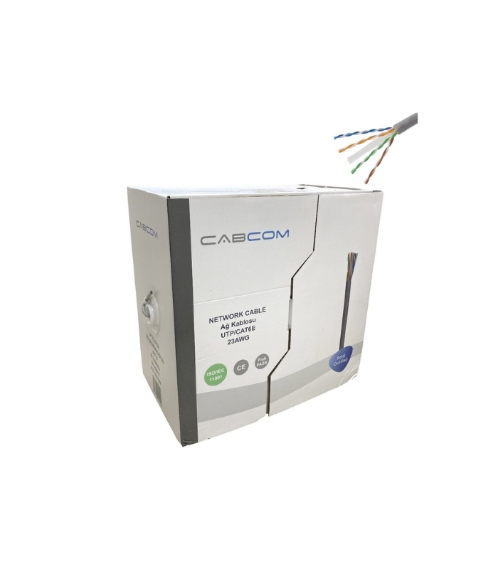 CABCOM CAT6 KABLO 305MT UTP-LSZH 23AWG GREY (KUTULU)