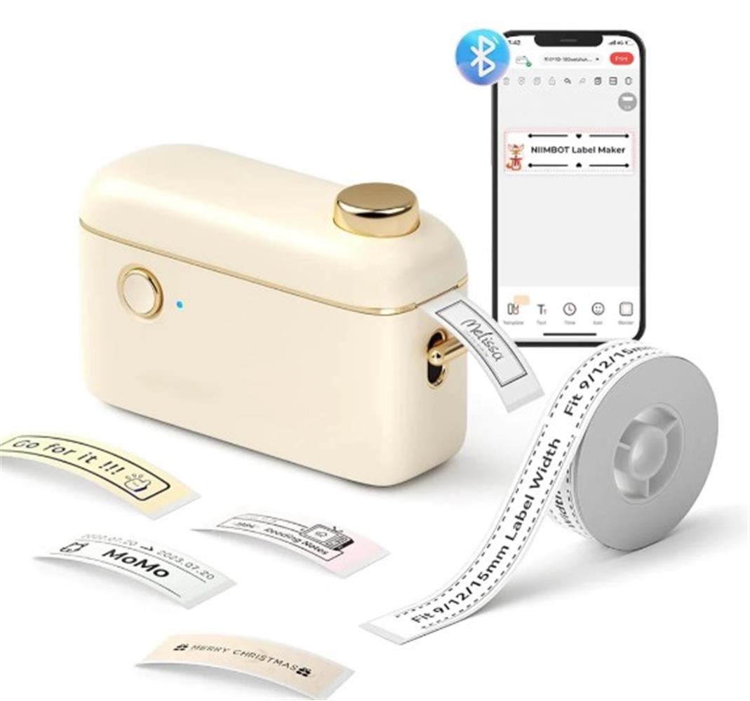 NIIMBOT H1S Cream Termal Taşınabilir Bluetooth Etiket Yazıcısı