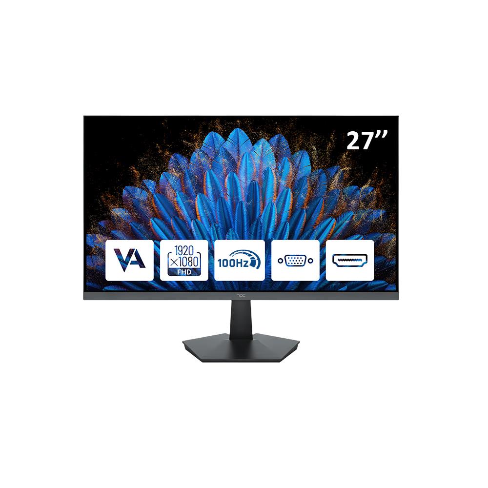 NPC 27" MF2708-A 100Hz 5ms VA FHD Hdmi+Vga IPS Gaming Monitör - görsel 2