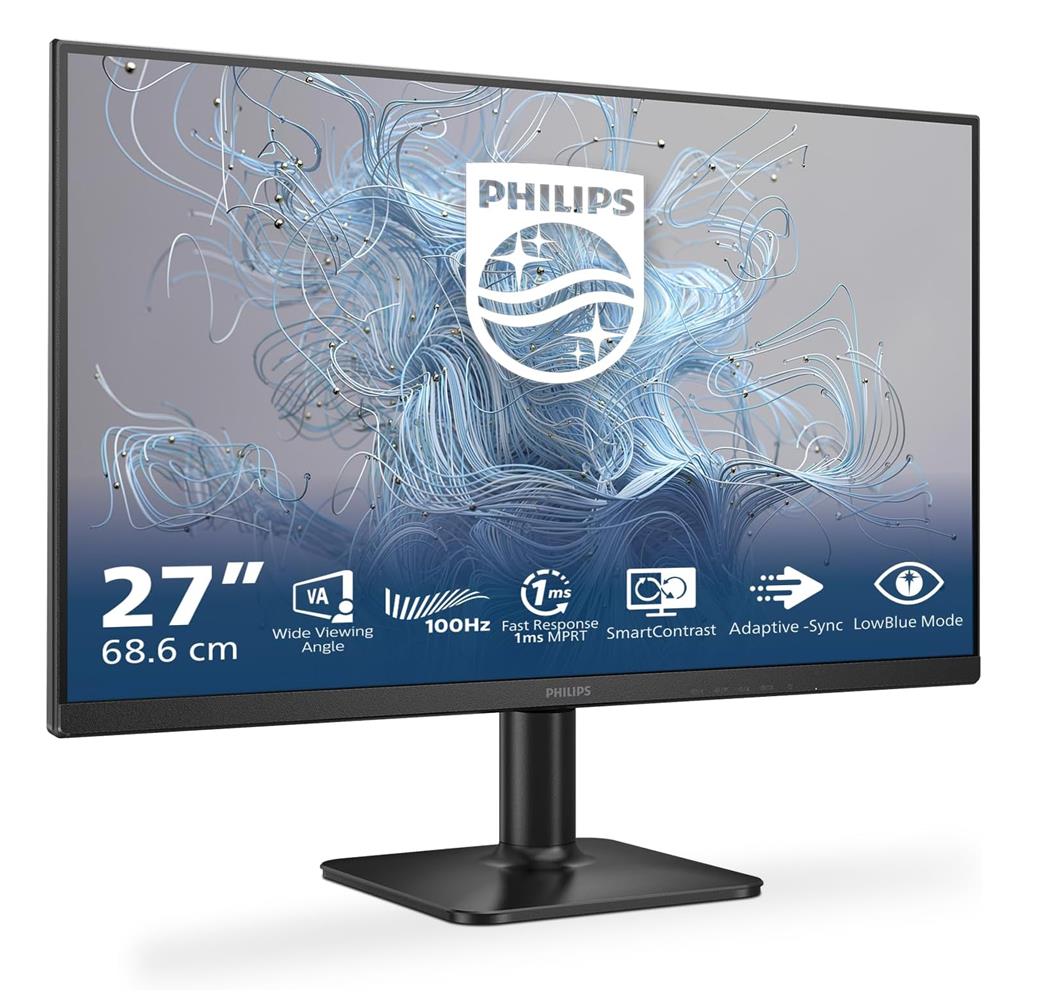 Philips 27" 27E2N1100L/01 Full HD 1920x1080 1Ms 100 Hz D-Sub HDMI Siyah Monitör - görsel 2