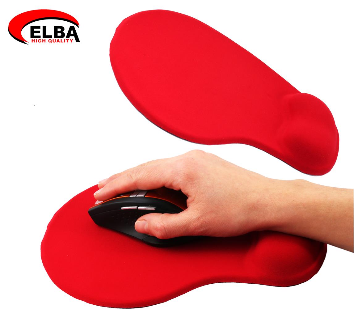 Elba K06152 Bileklikli Jel Mouse Pad Kırmızı - görsel 2