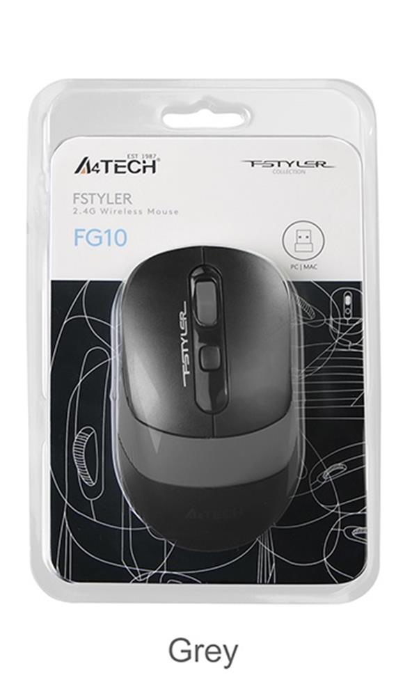 A4 Tech Fg10 Gri Nano Kablosuz Optik 2000 Dpı Mouse - görsel 2