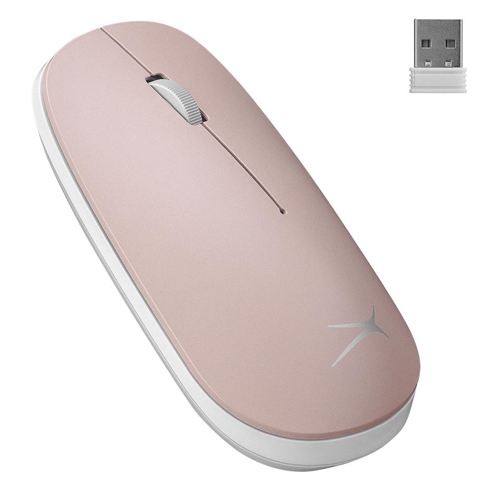 Altec Lansing ALBM7305 Pembe 2.4GHz USB 1600DPI Alkalin Pilli Kablosuz Mouse - görsel 2