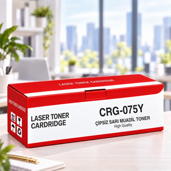 Canon CRG-075Y Çipsiz Sarı Muadil Toner 1.3K | YUGUBİ
