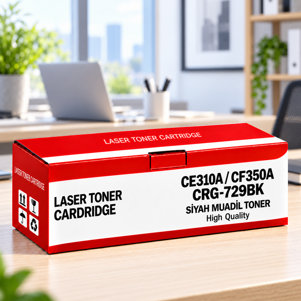 Yugubi Hp Ce310A / Cf350A / Canon Crg-729Bk Siyah Muadil Toner 1.3K - Kolisi 48 Ad