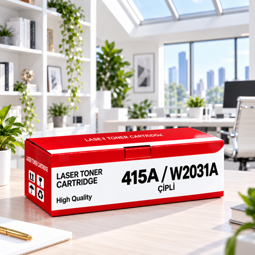 HP 415A W2031A Çipli Mavi Muadil Toner 2.1K