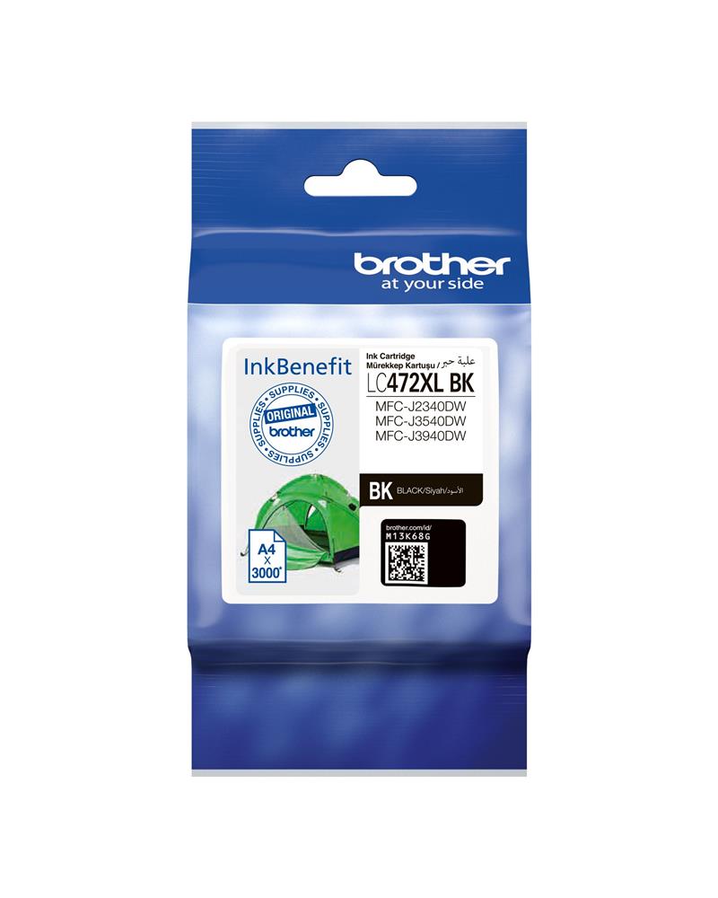 Brother LC472XLBK Black Siyah Kartuş MFC-J2340/J3540/J3940 3.000 Sayfa
