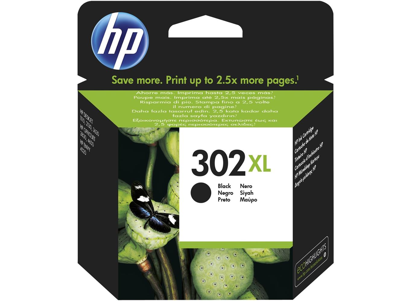 HP 302XL Black Siyah Kartuş F6U68AE - görsel 2