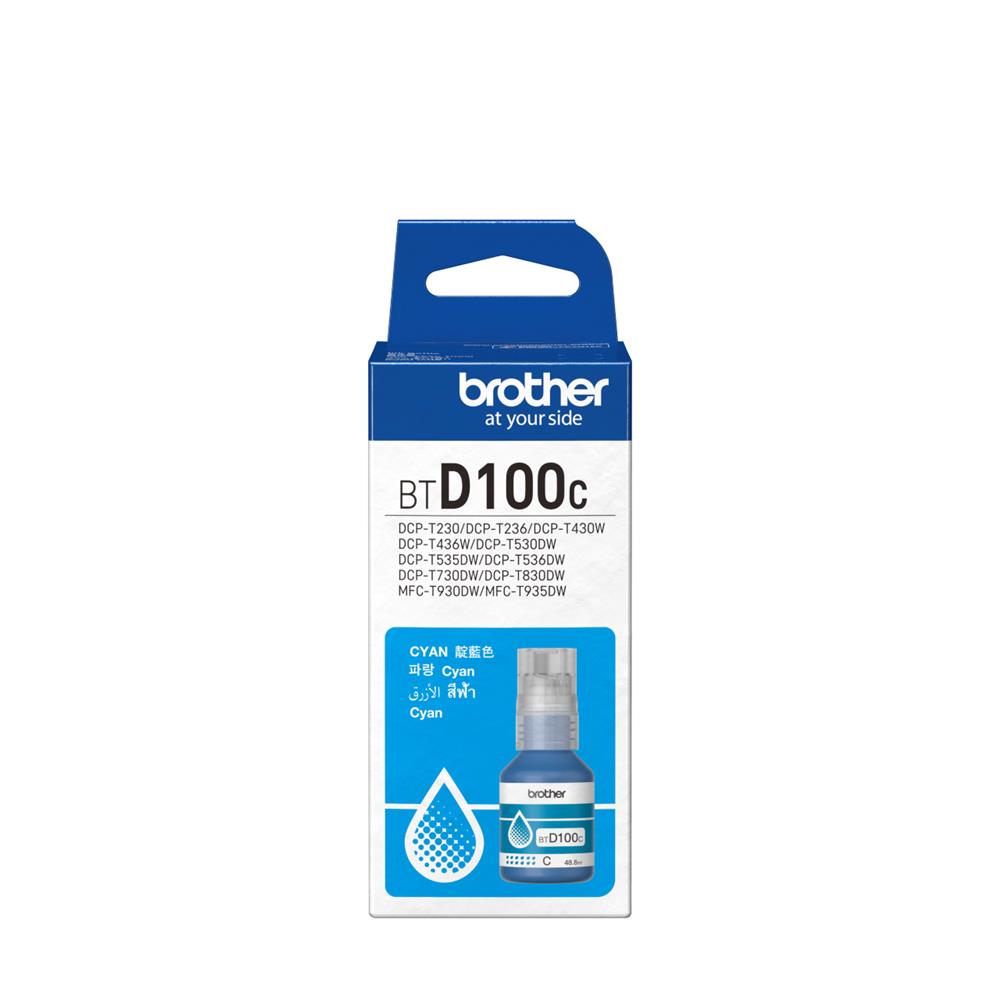 Brother BTD100C Cyan Mavi 5.000 Sayfa Şişe Mürekkep DCP-T230/T430/T530/T730/T830 MFC-T930/T935