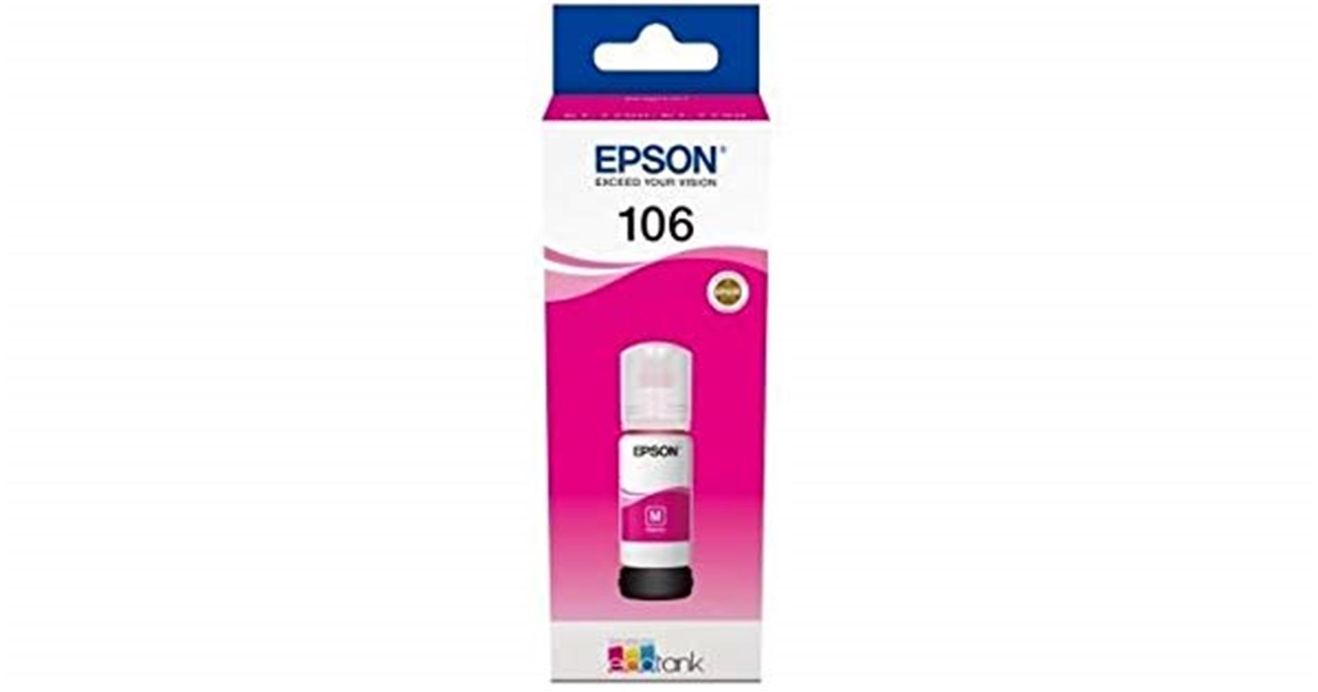 Epson 106 Magenta Kırmızı Şişe Mürekkep T00R340 L7160/7180