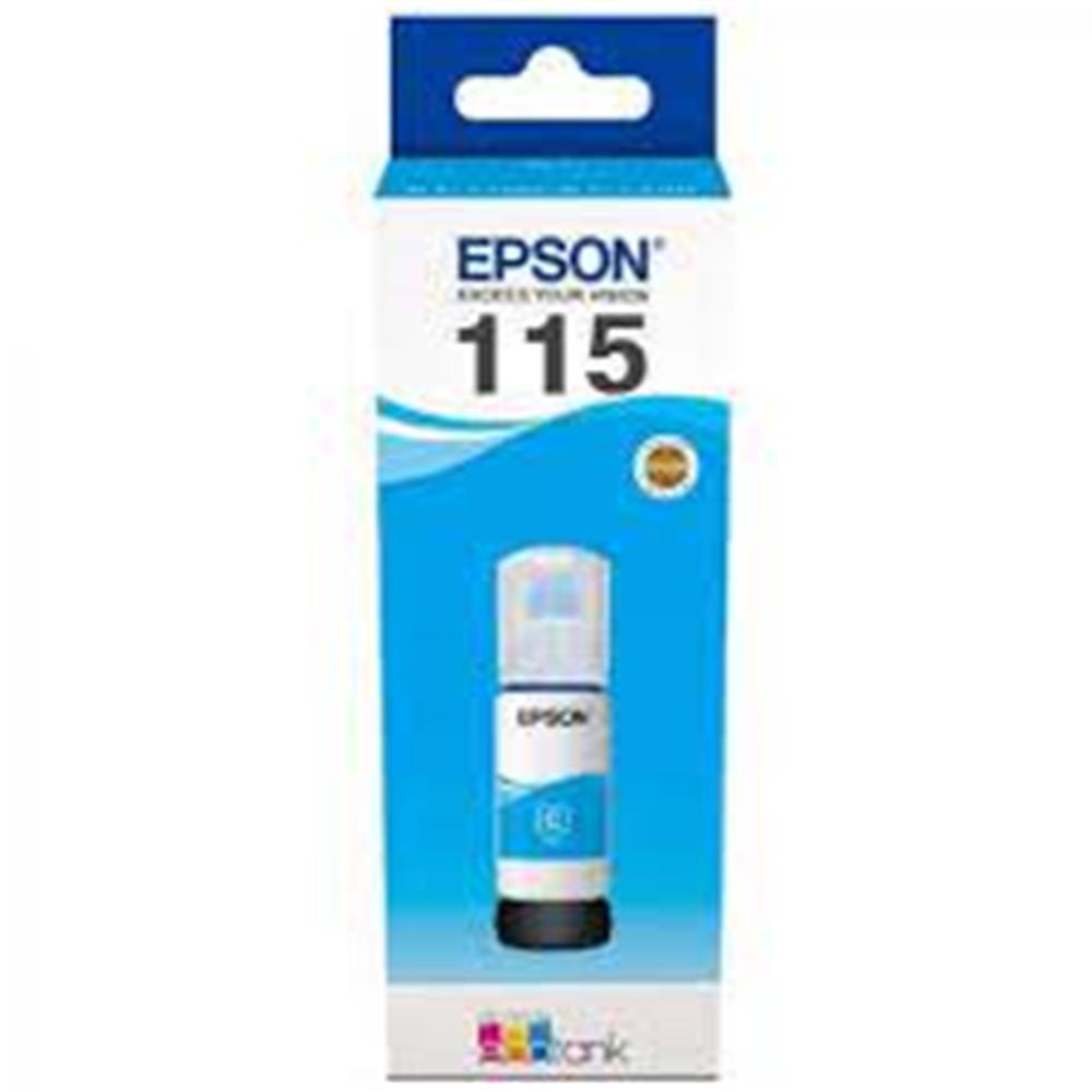 Epson 115 Cyan Mavi Şişe Mürekkep T07D24A L8160/L8180