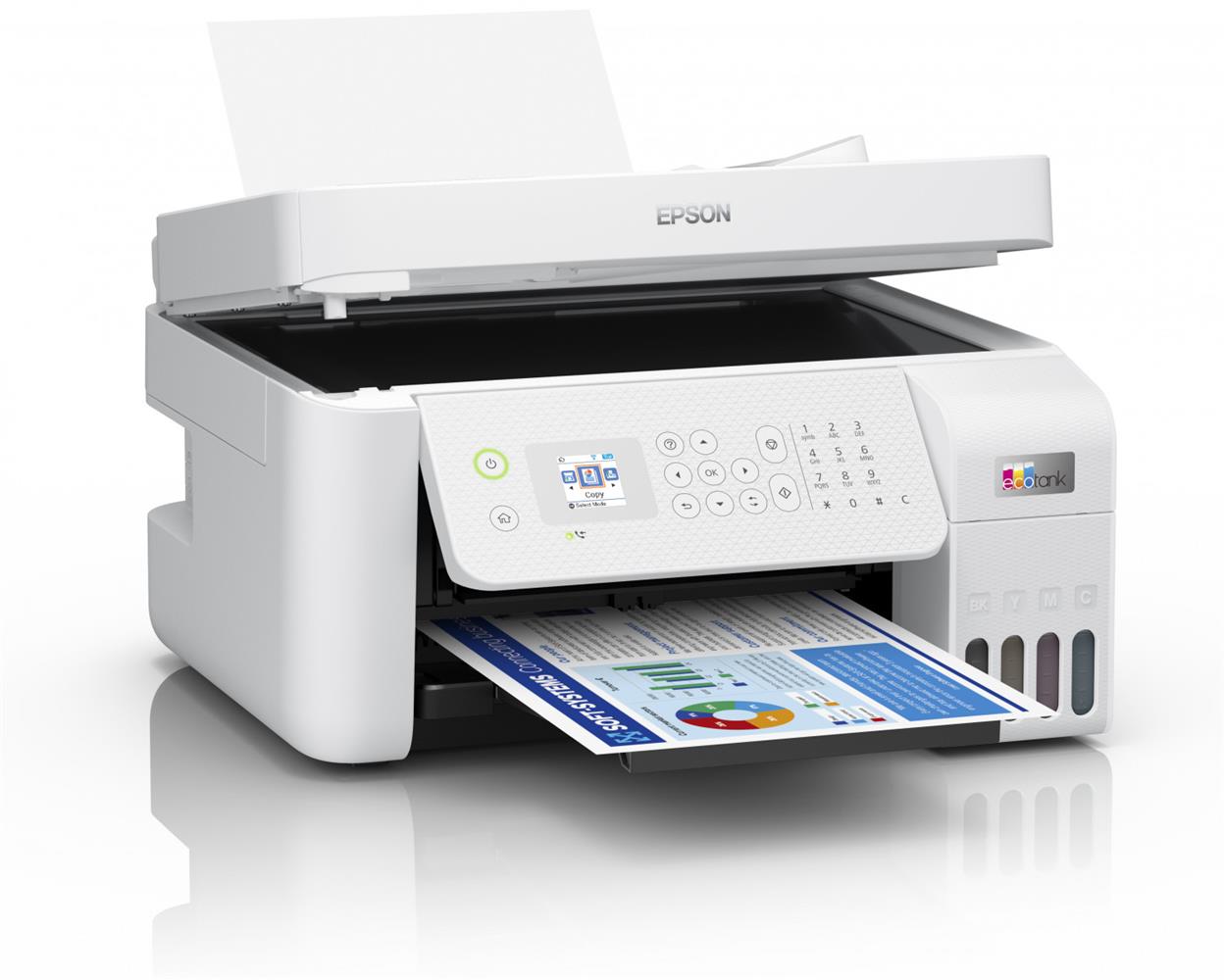 Epson L5296 MEAF Yazıcı/Tarayıcı/Fotokopi/Faks Renkli Mürekkep Tanklı Yazıcı WI-FI Ethernet