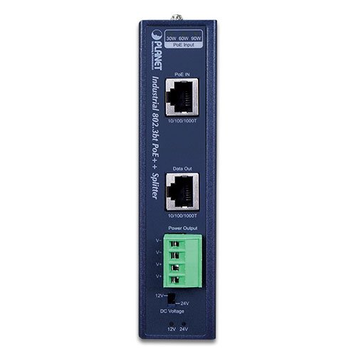 Planet PL-IPOE-173S Endüstriyel Tek Port 10/100/1000Mbps 802.3bt PoE++ Splitter