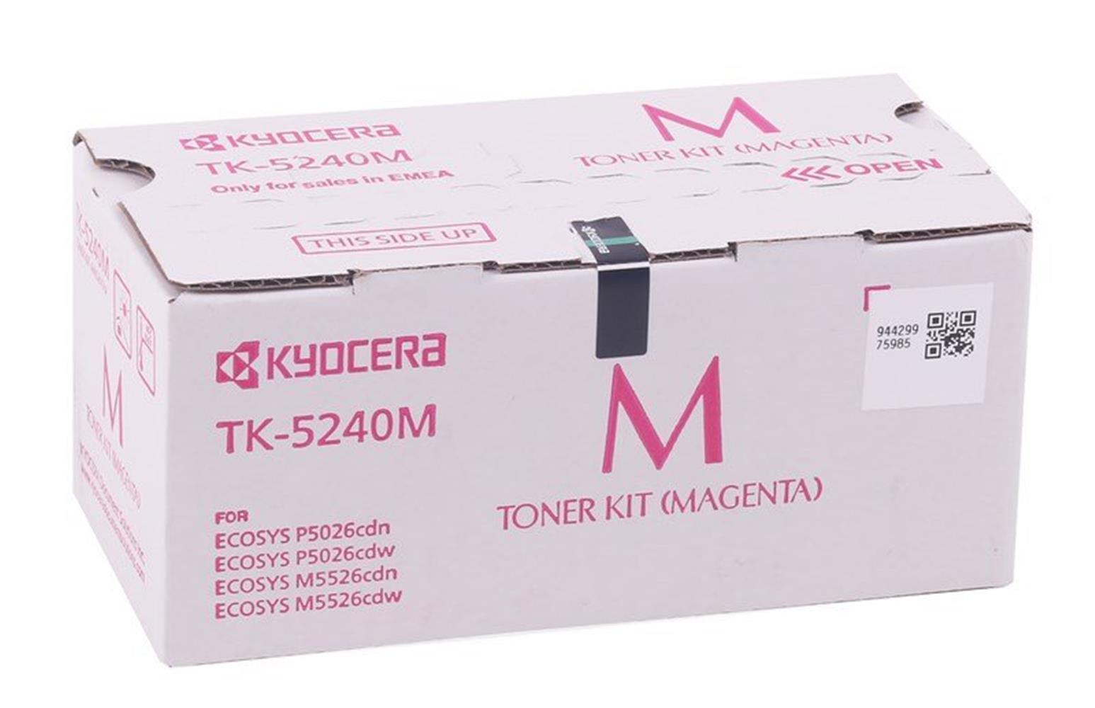 Kyocera TK-5240M Magenta Kırmızı Orjinal Fotokopi Toneri Ecosys M5526cdn/5526cdw P5026cdn/5026cdw 3.