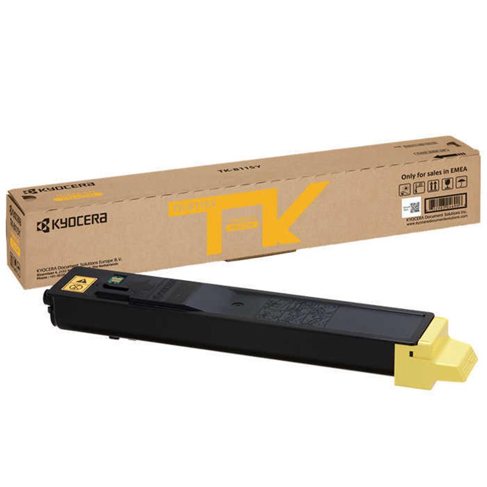 Kyocera TK-8115Y Yellow Sarı Orjinal Fotokopi Toneri Ecosys M8124cidn/M8130cidn 6.000 Sayfa