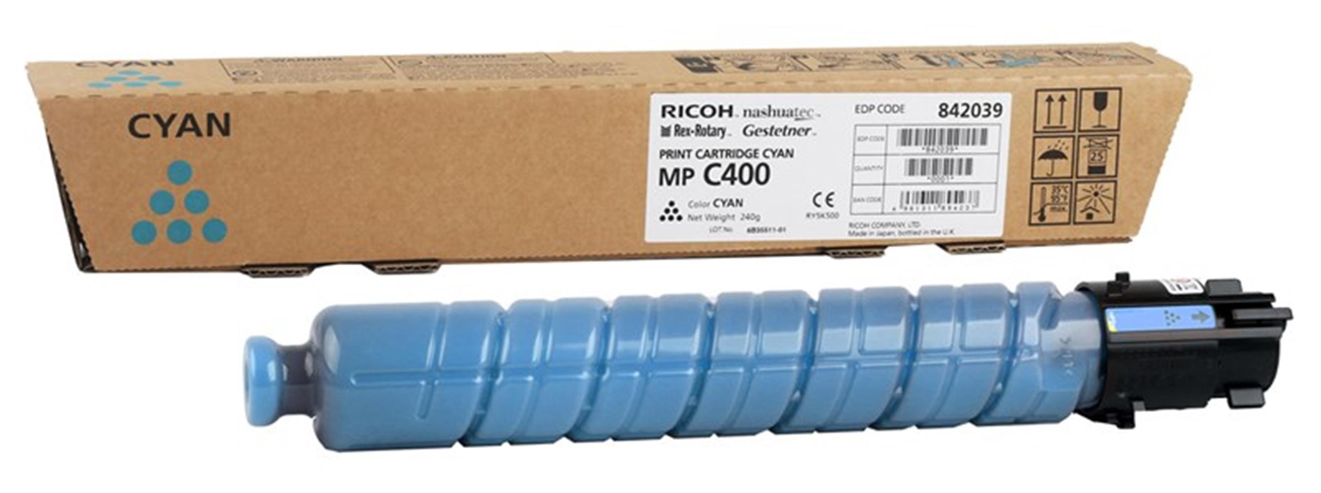 Ricoh MP C400 Cyan Mavi Orjinal Fotokopi Toneri MP C300/401 10.000 Sayfa