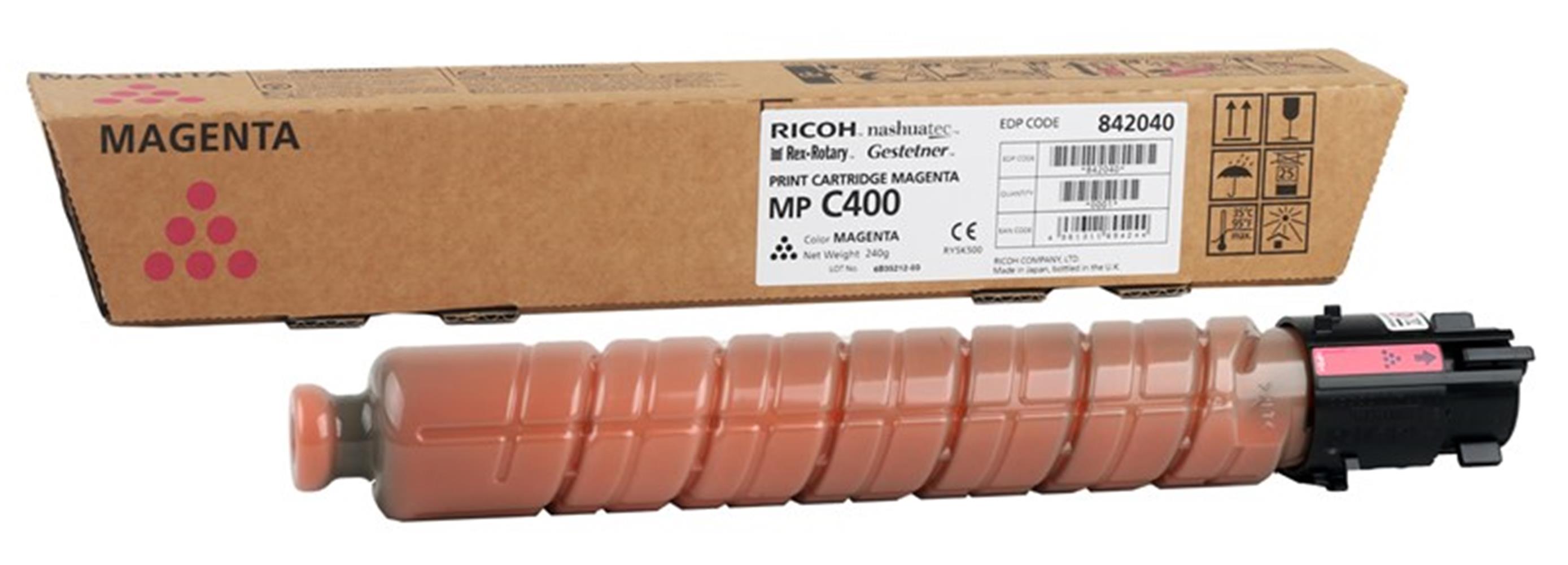 Ricoh MP C400 Magenta Kırmızı Orjinal Fotokopi Toneri MP C300/401 10.000 Sayfa