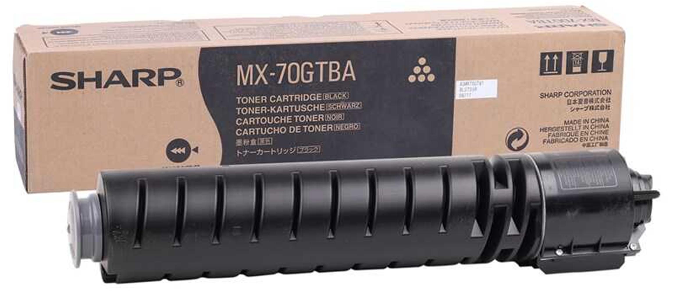 SHARP BP-GT70BA Black Siyah Orjinal Fotokopi Toneri BP-50c26-50c31-50c36-50c45-50c55 40.000 Sayfa