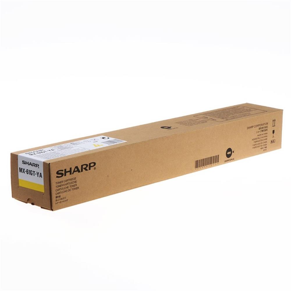 SHARP MX-61GTYA Yellow Sarı Orjinal Fotokopi Toneri MX-2630/2651/3050/3550/3070 24.000 Sayfa