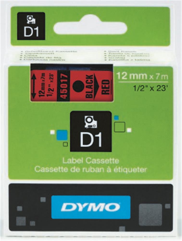 DYMO S0720560 D1 Yedek Şerit, 12 mm x 7 mt, Mavi/ Siyah (45016)