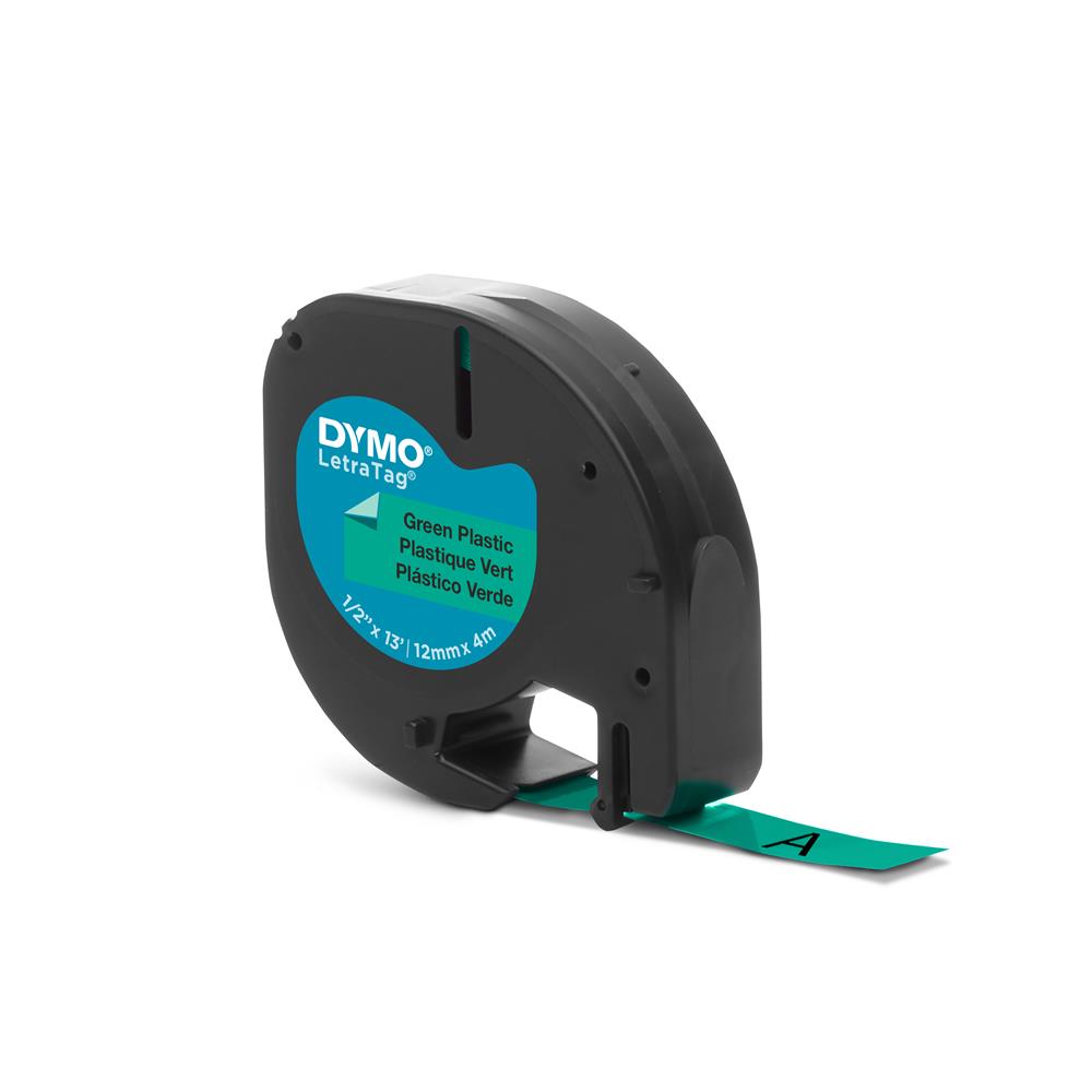 DYMO S0721640 LetraTag Plastik Şerit ( 12 mm X 4 mt ) , Yeşil (59425 ) 91204 - görsel 2