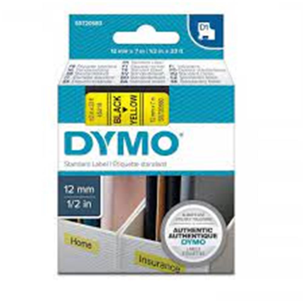 DYMO S0720850 D1 Yedek Şerit, 19 mm x 7 mt, Beyaz/ Kırmızı (45805)