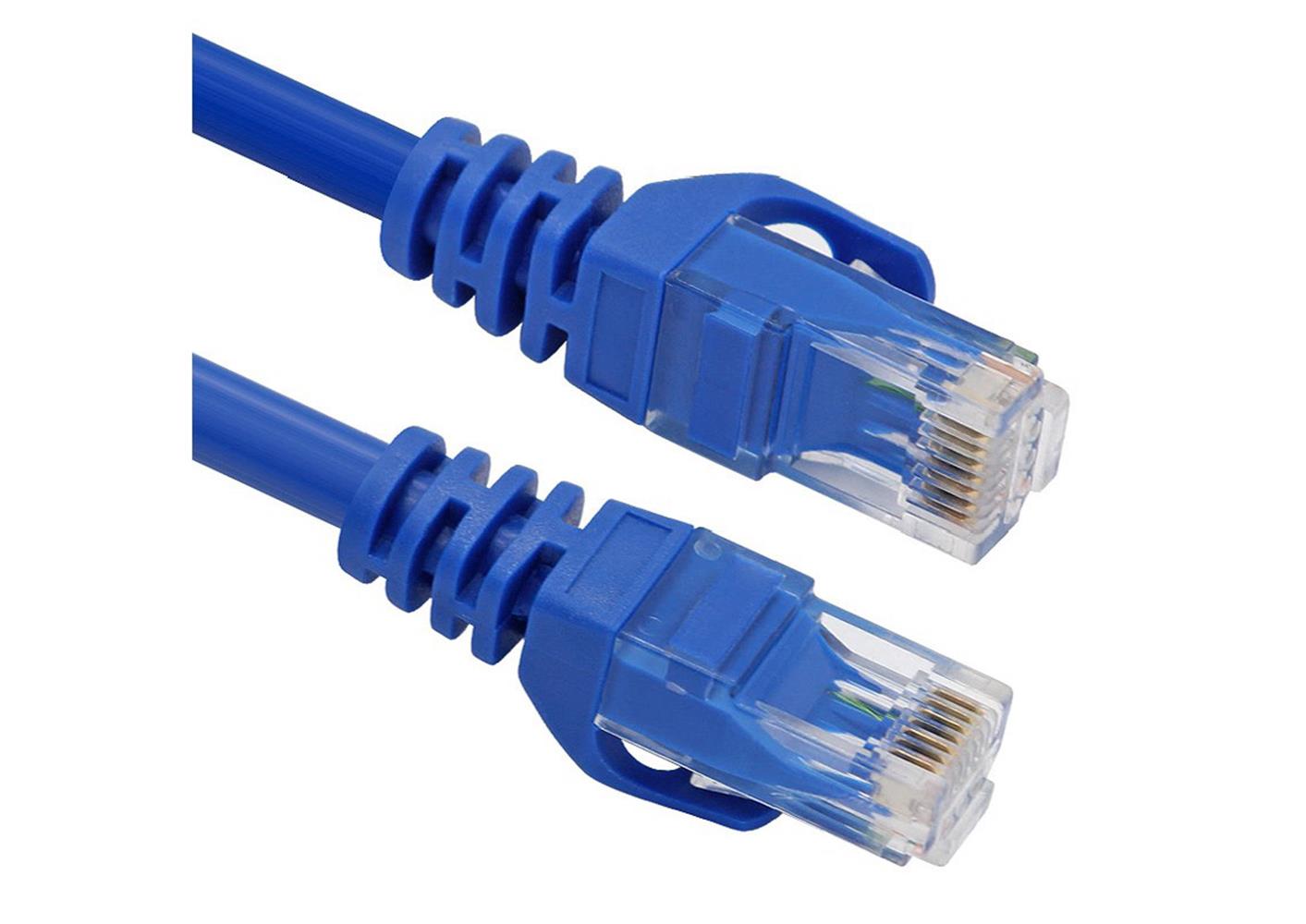 Teldata TLD-100M Cat6 1MT Mavi Utp Patch Kablo - görsel 2