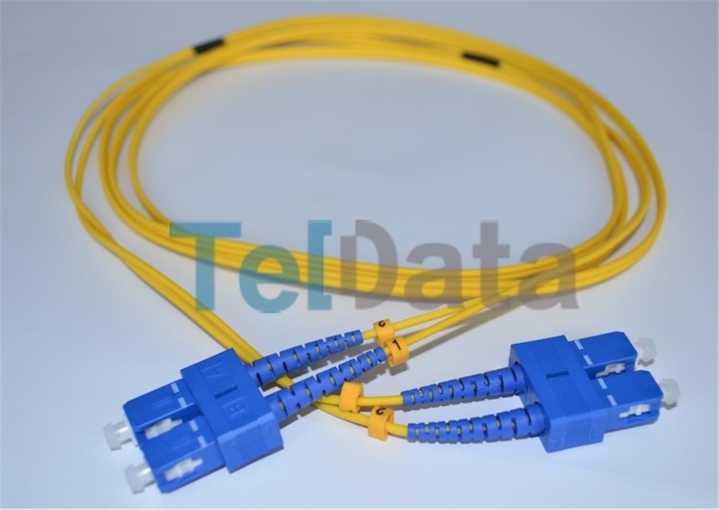 TELDATA TLD-SC112 SC/UPC-SC/UPC SM DX 2 METRE FIBER OPTIK PATCHCORD